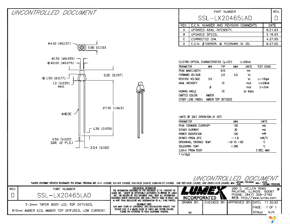 SSL-LX20465LAD Page 1