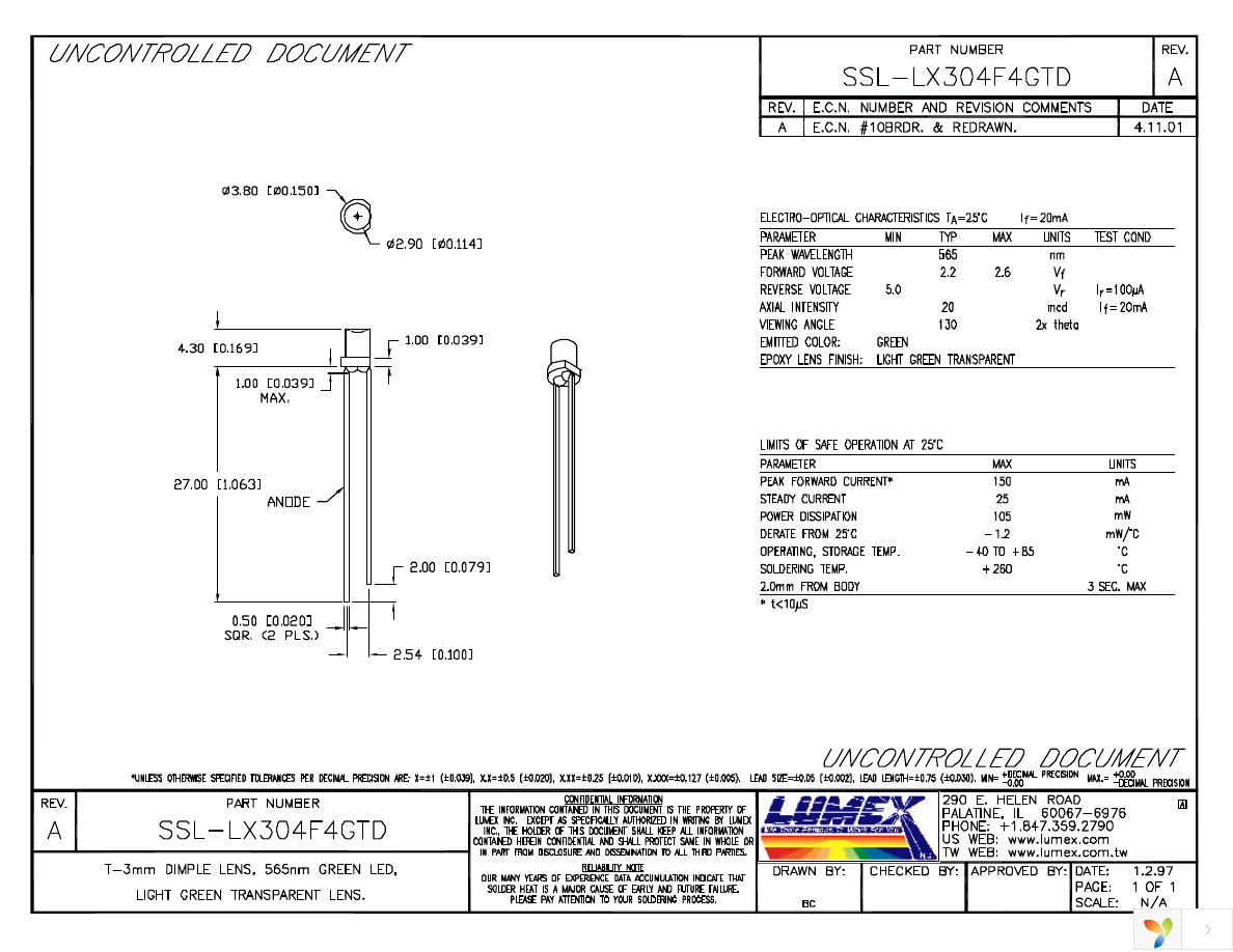 SSL-LX304F4GTD Page 1