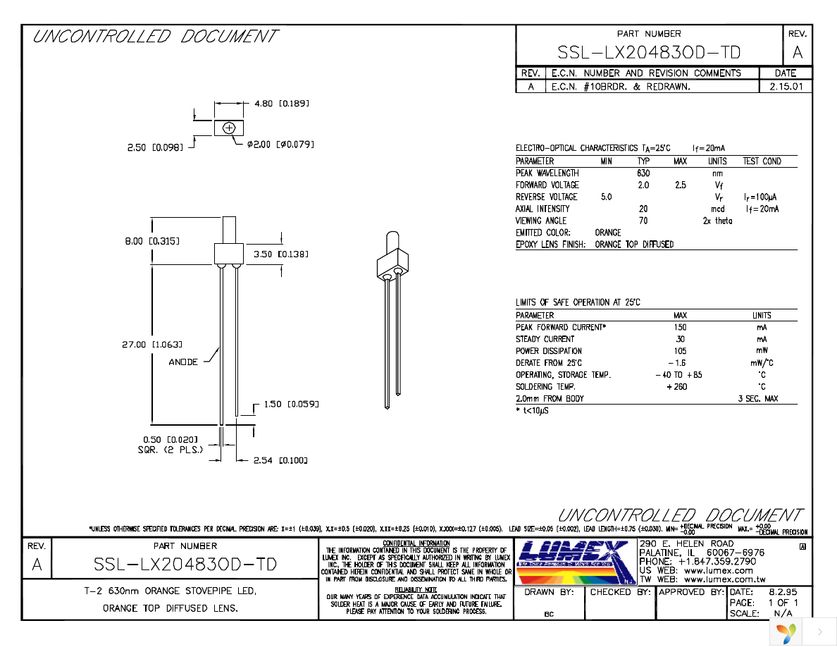 SSL-LX20483OD-TD Page 1