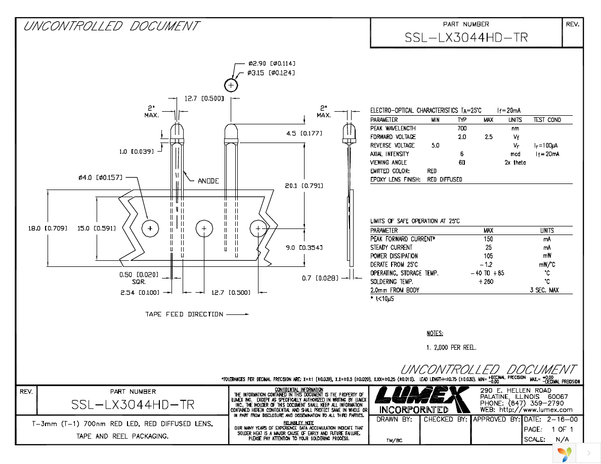 SSL-LX3044HD-TR Page 1