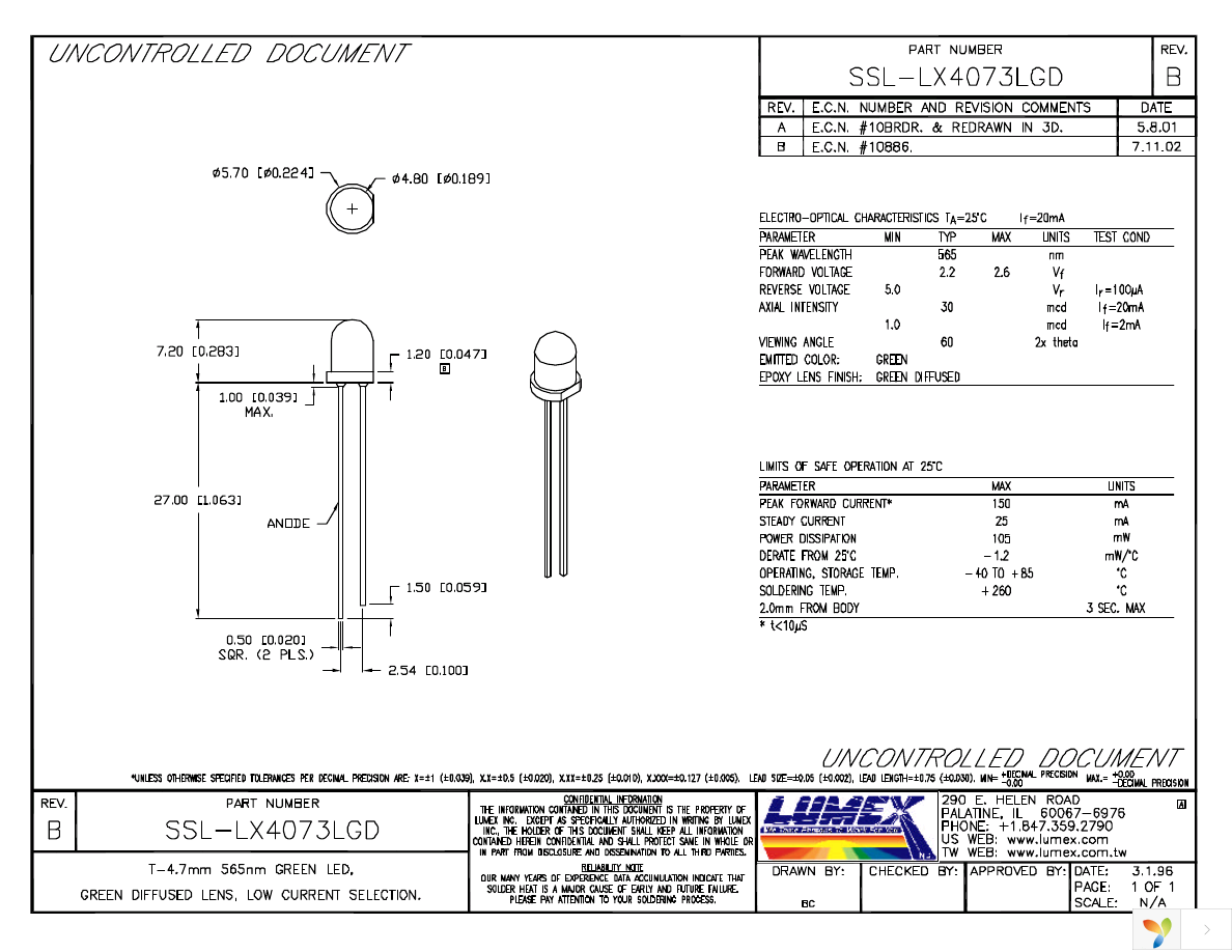 SSL-LX4073LGD Page 1