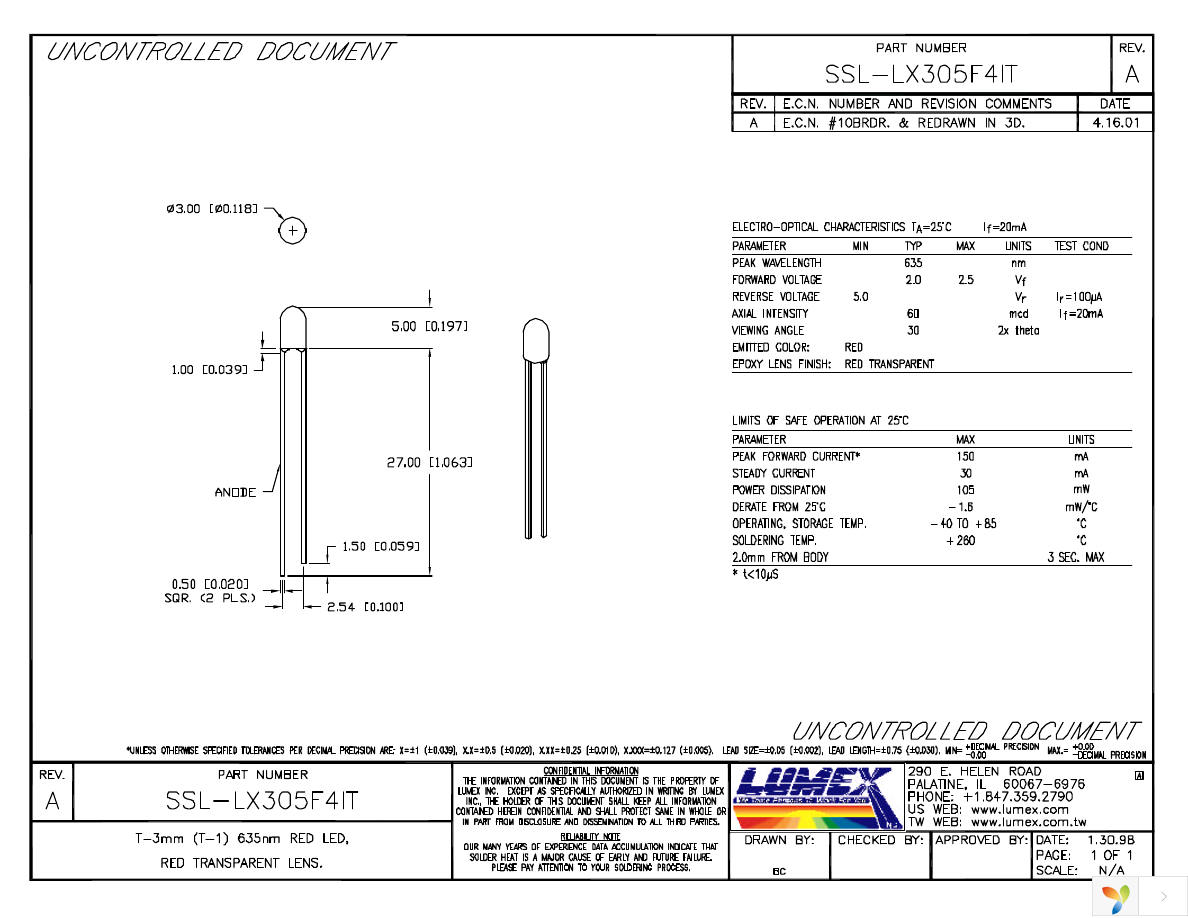 SSL-LX305F4IT Page 1