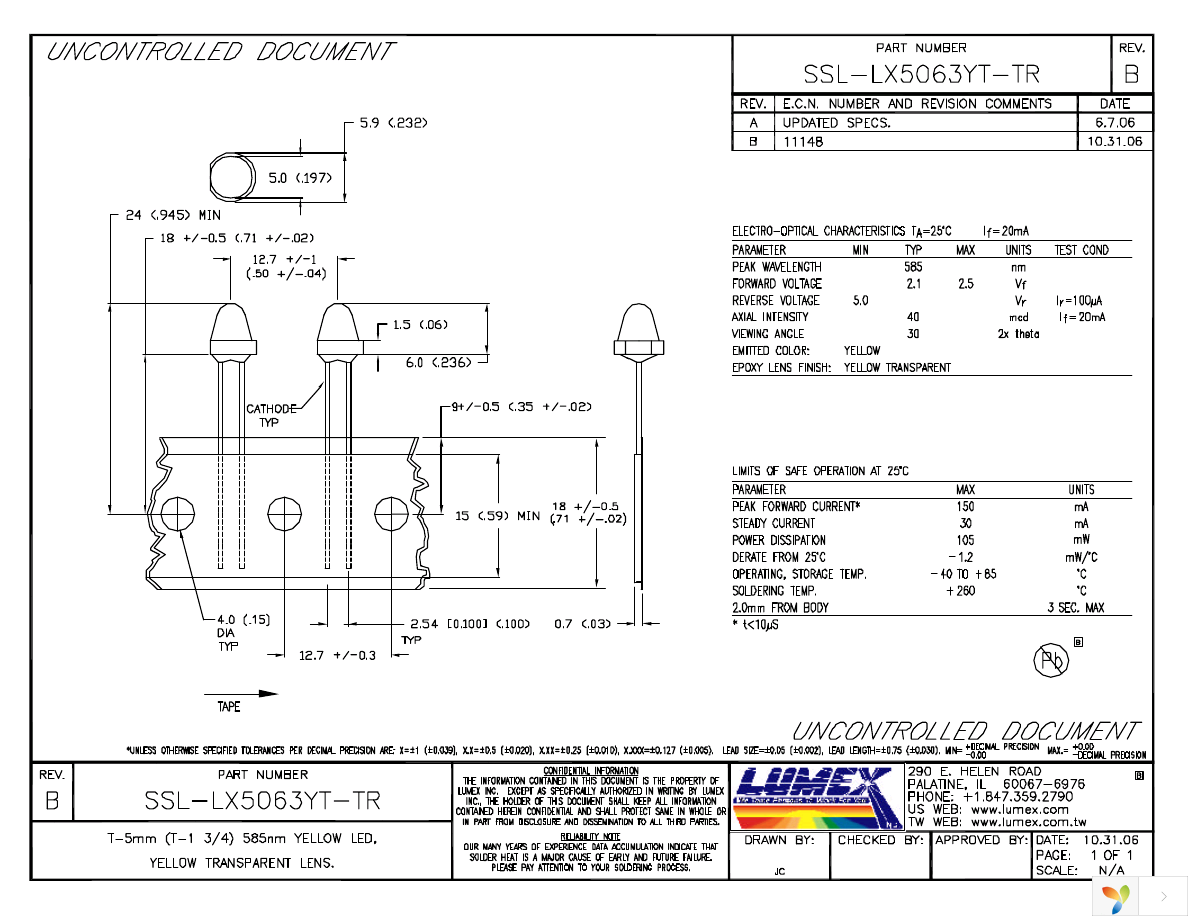 SSL-LX5063YT-TR Page 1