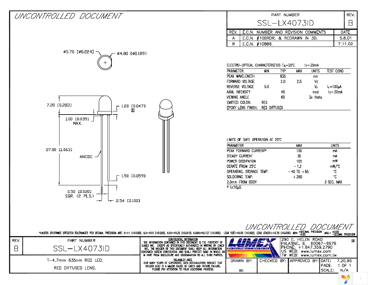 SSL-LX4073ID Page 1