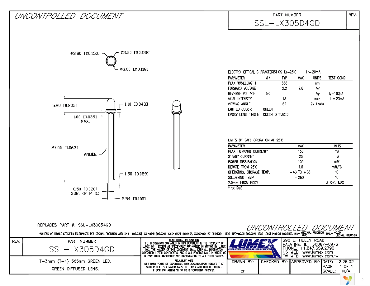 SSL-LX305D4GD Page 1