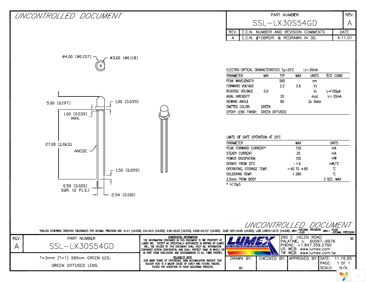 SSL-LX30S54GD Page 1