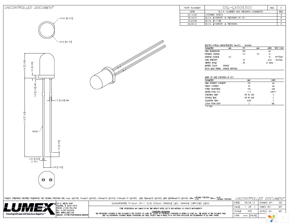 SSL-LX5093OD Page 1