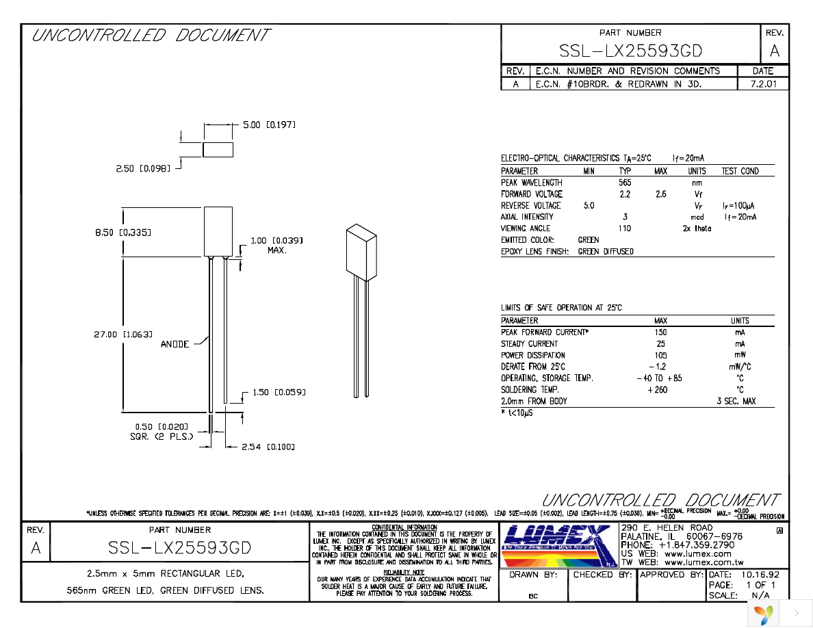 SSL-LX25593GD Page 1