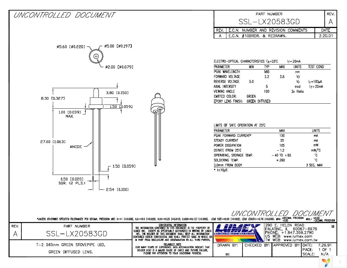 SSL-LX20583GD Page 1