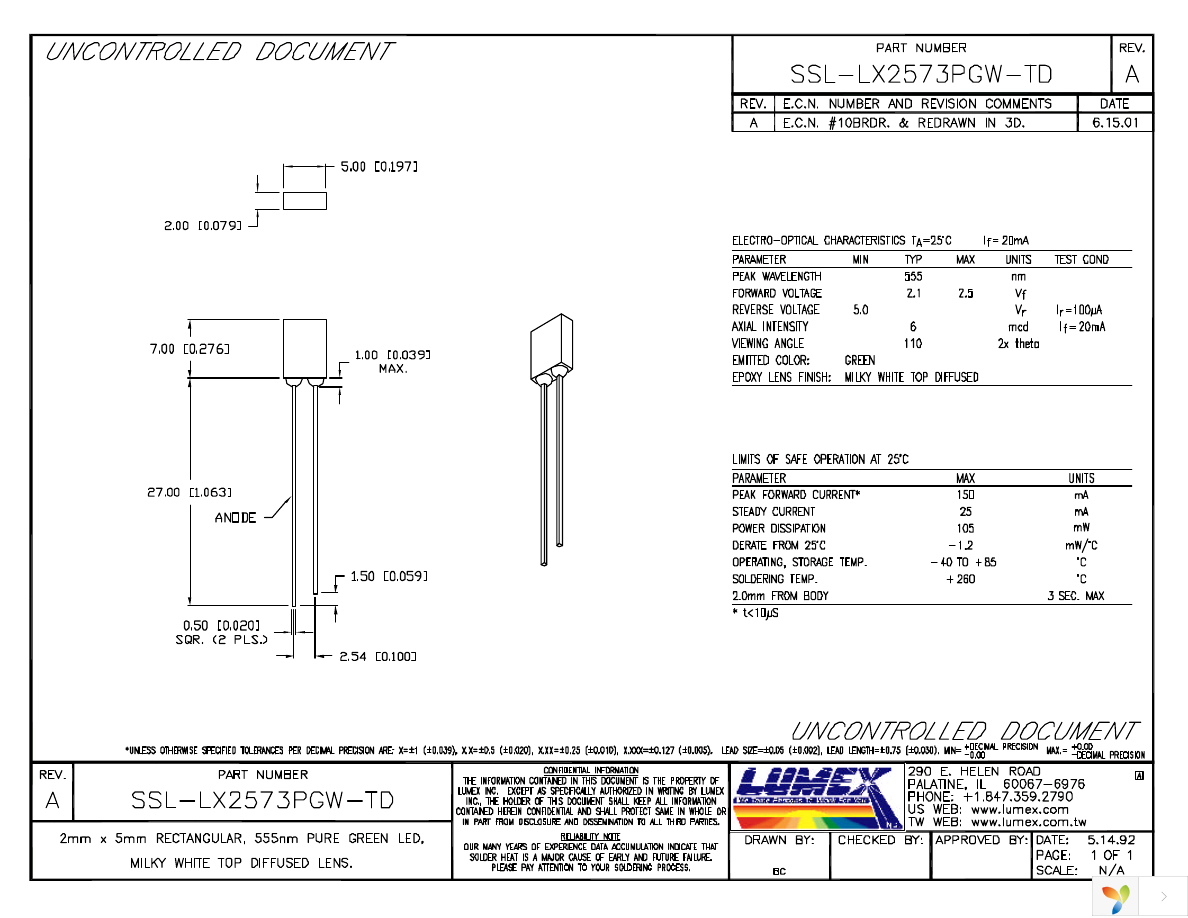 SSL-LX2573PGW-TD Page 1