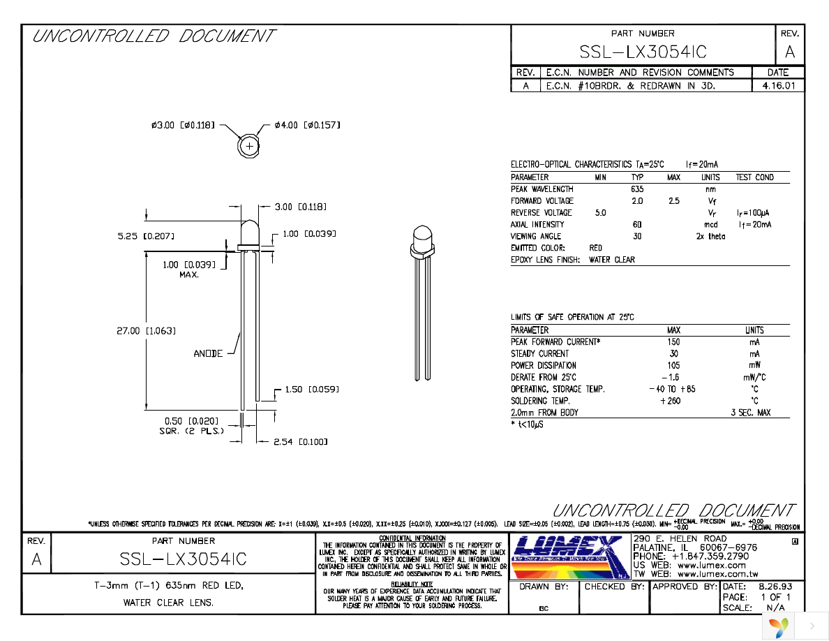 SSL-LX3054IC Page 1