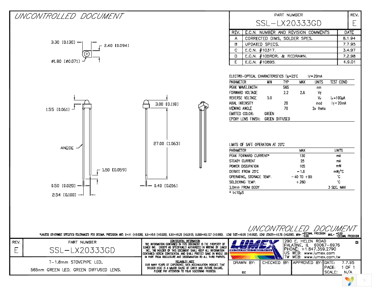 SSL-LX20333GD Page 1