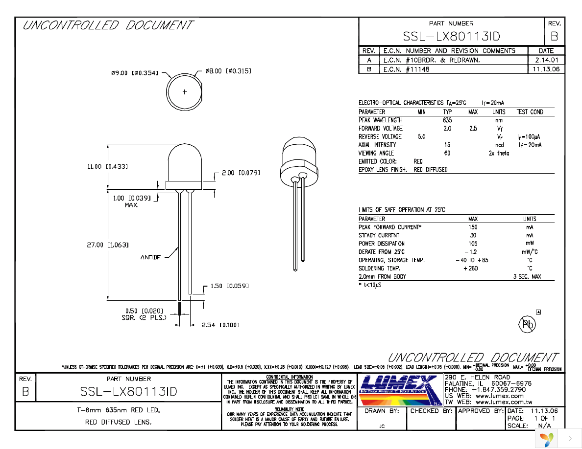 SSL-LX80113ID Page 1