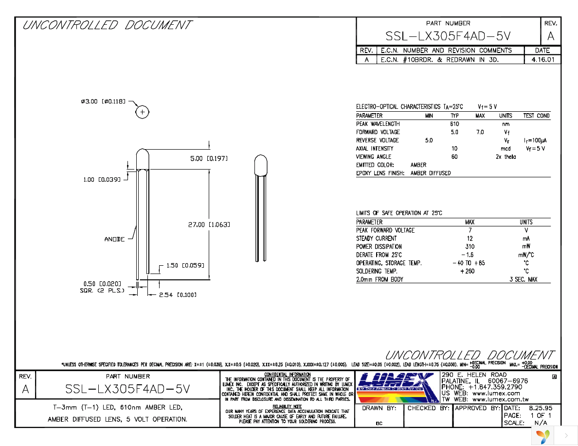 SSL-LX305F4AD-5V Page 1