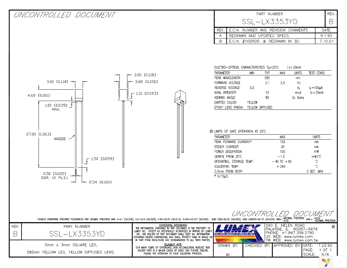 SSL-LX3353YD Page 1