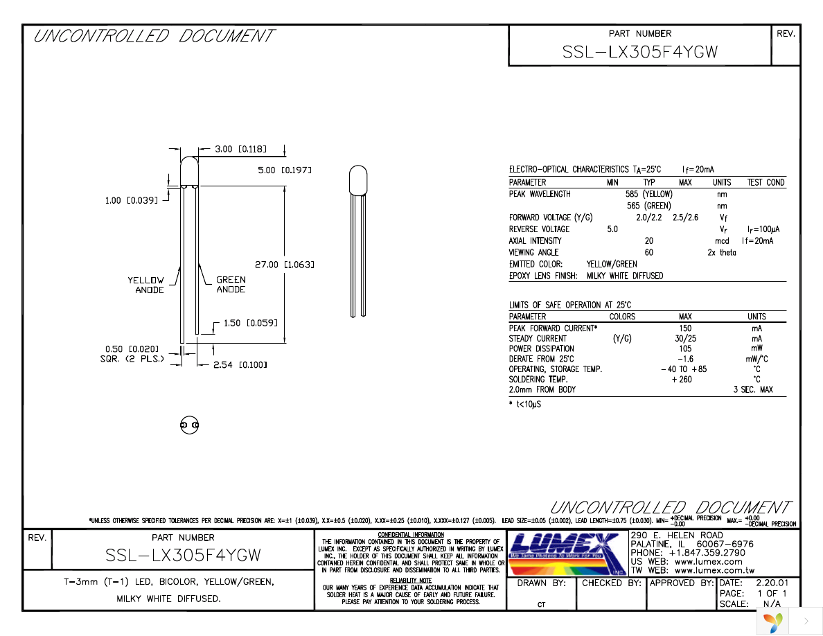 SSL-LX305F4YGW Page 1