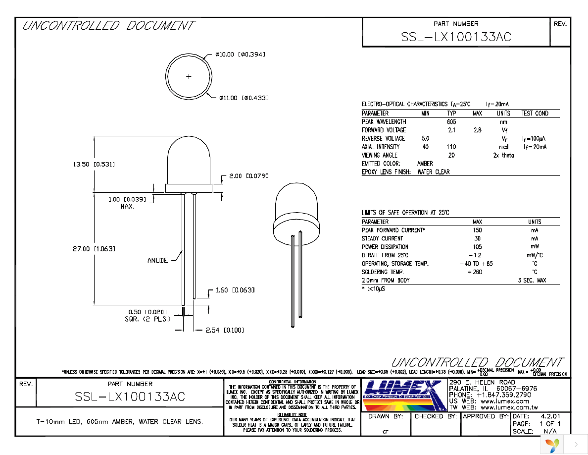 SSL-LX100133AC Page 1