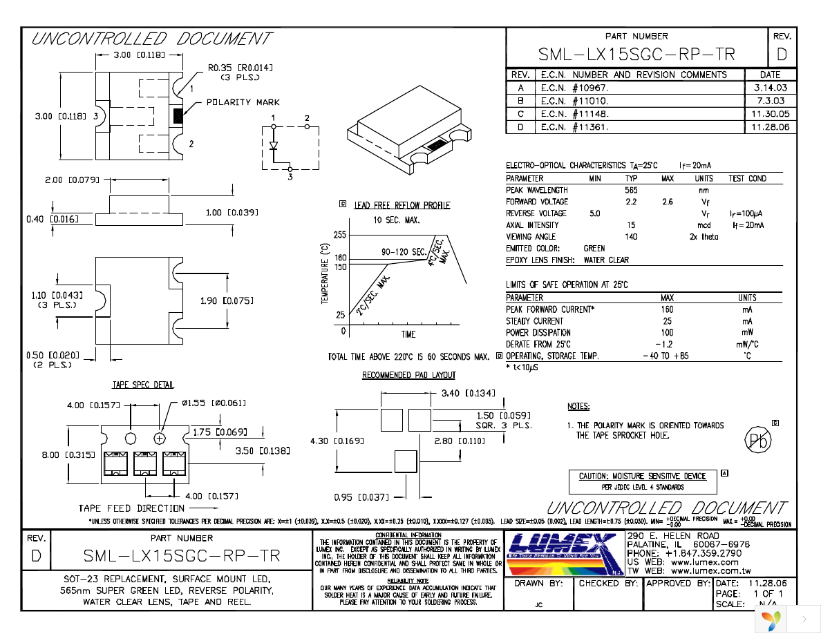 SML-LX15SGC-RP-TR Page 1