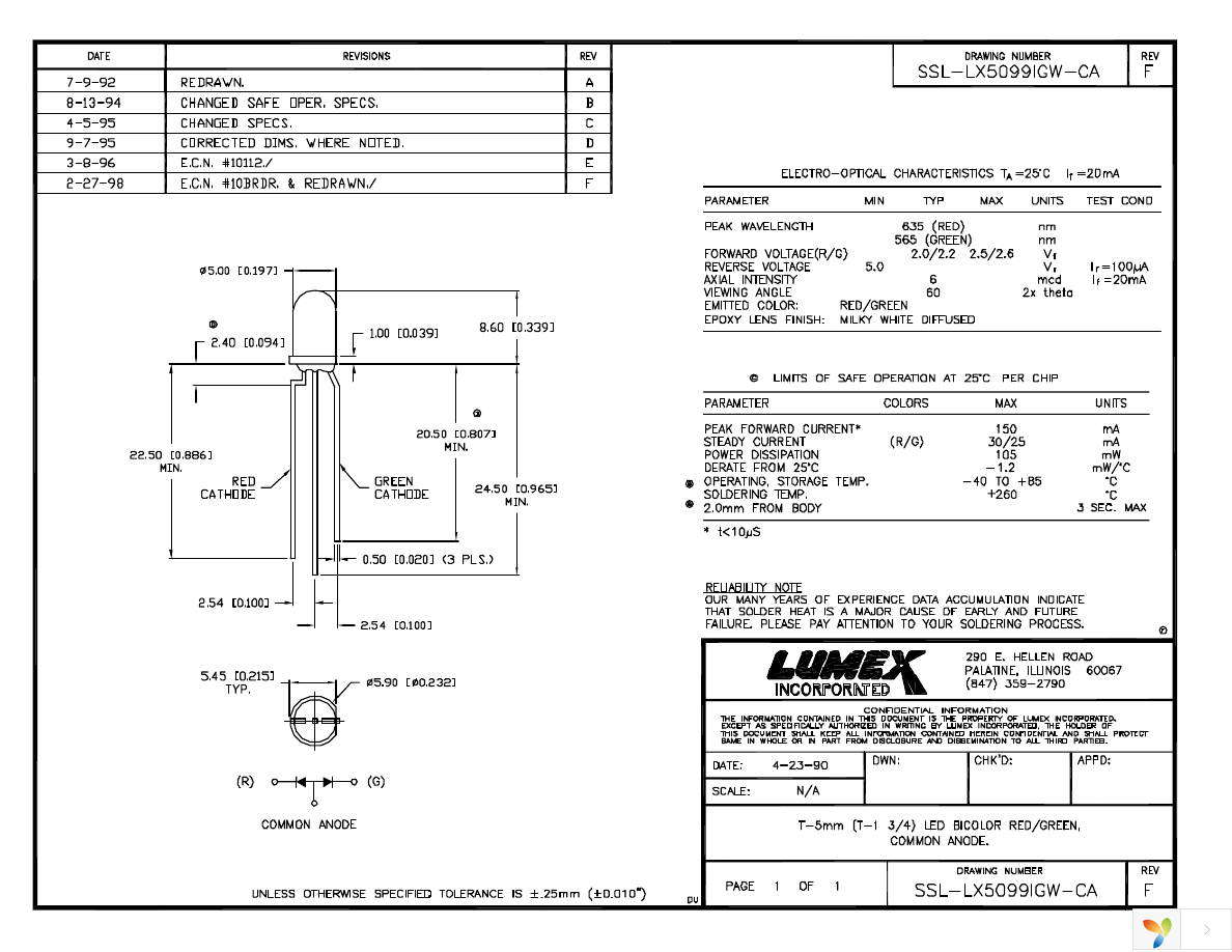 SSL-LX5099IGW-CA Page 1