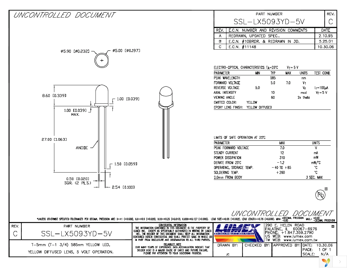 SSL-LX5093YD-5V Page 1