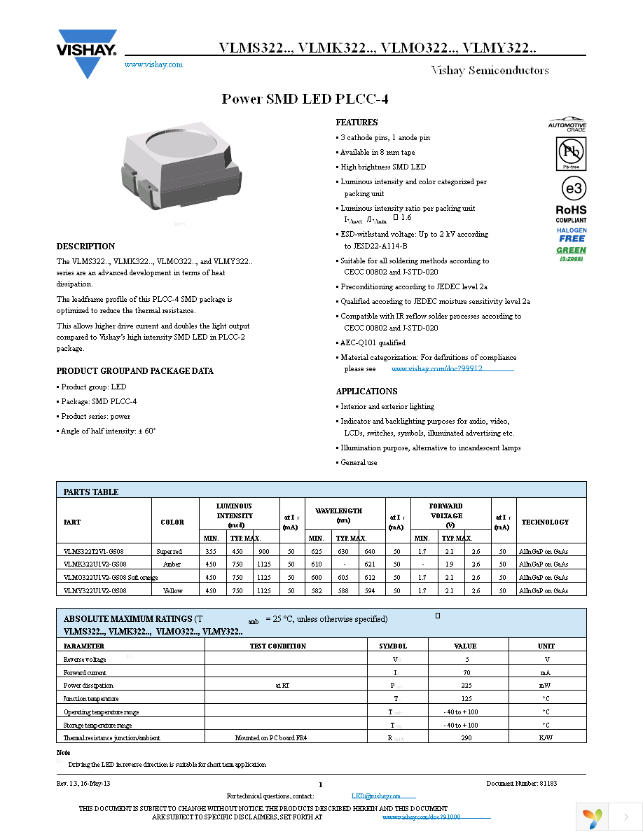 VLMY322U1V2-GS08 Page 1