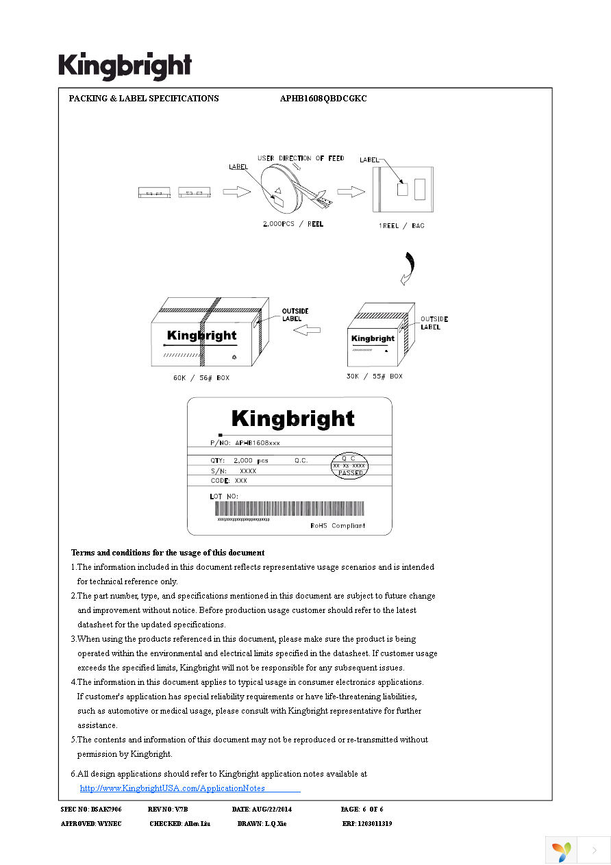 APHB1608QBDCGKC Page 6