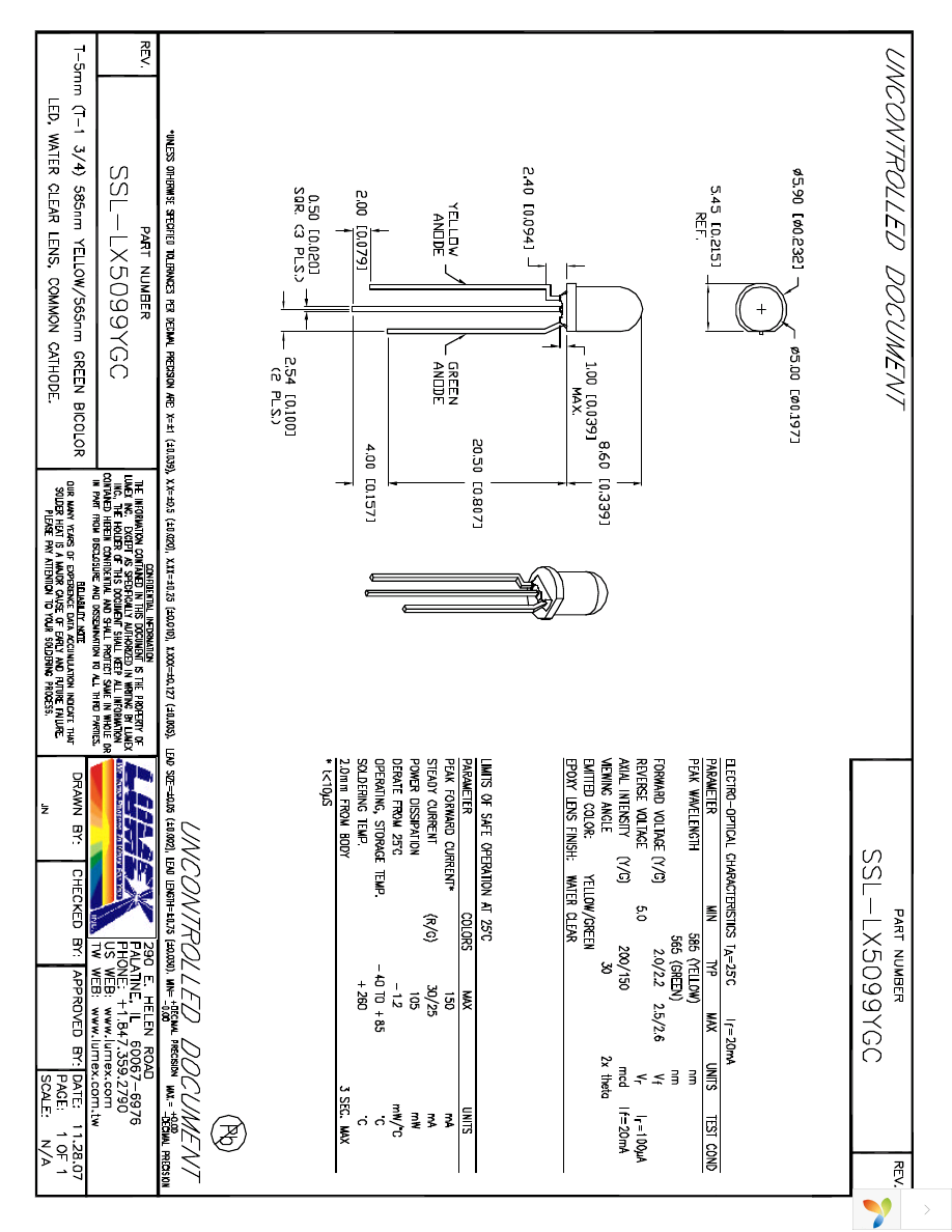 SSL-LX5099YGC Page 1