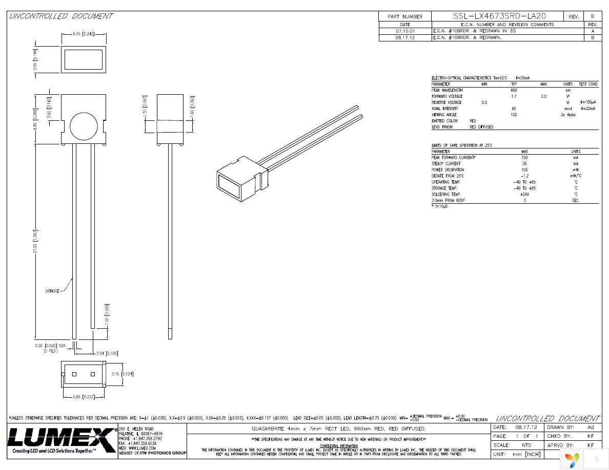 SSL-LX4673SRD-LA20 Page 1