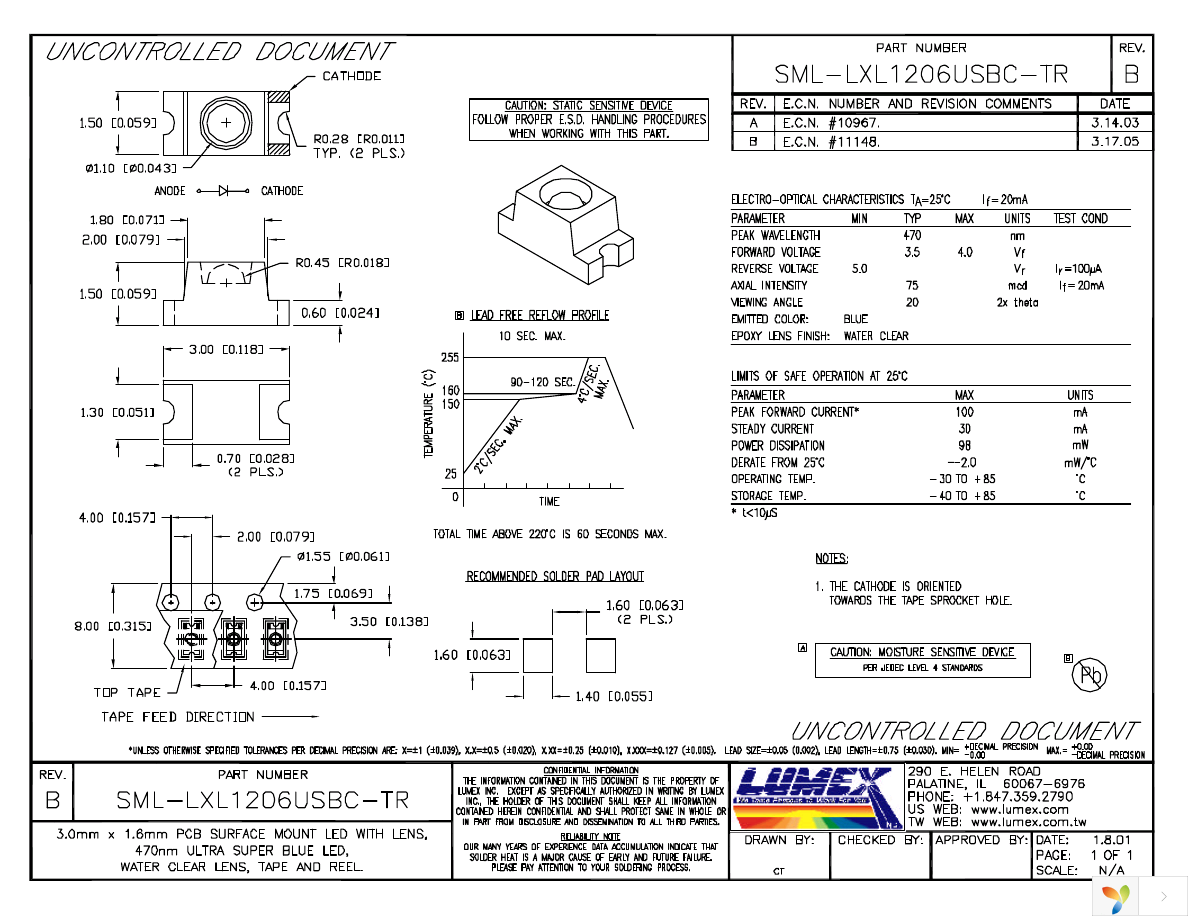 SML-LXL1206USBC-TR Page 1