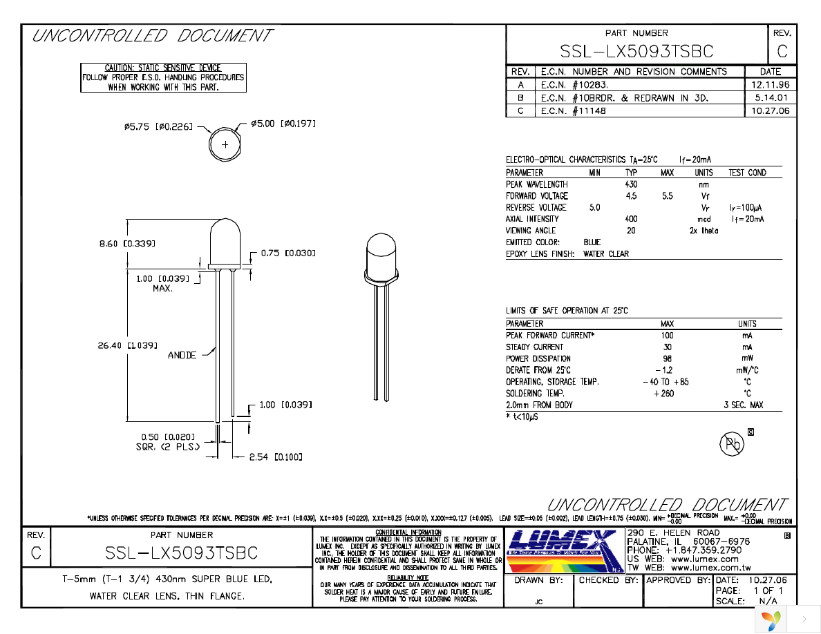 SSL-LX5093TSBC Page 1