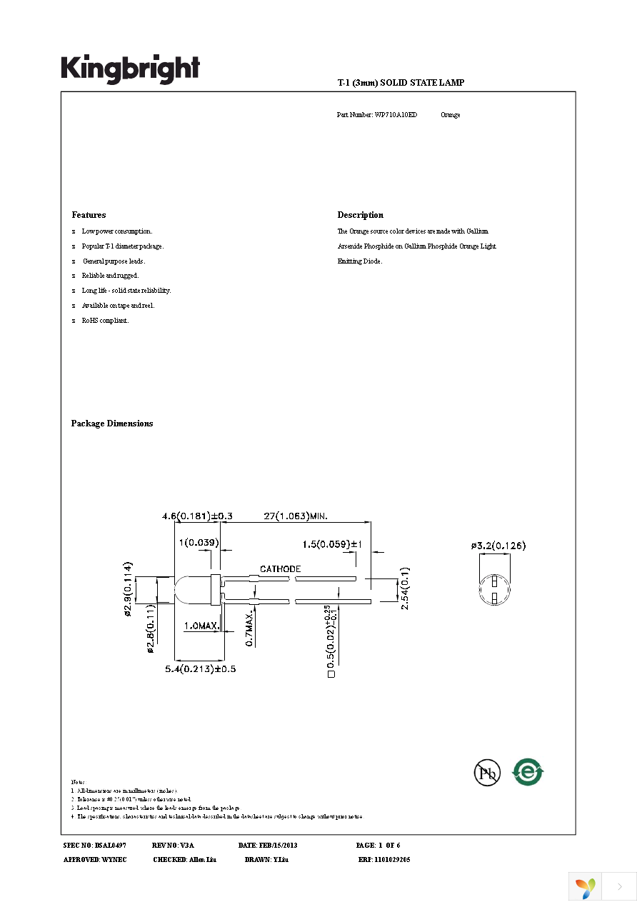 WP710A10ED Page 1