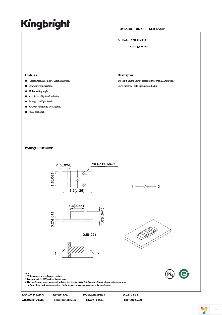 APTR3216SECK Page 1