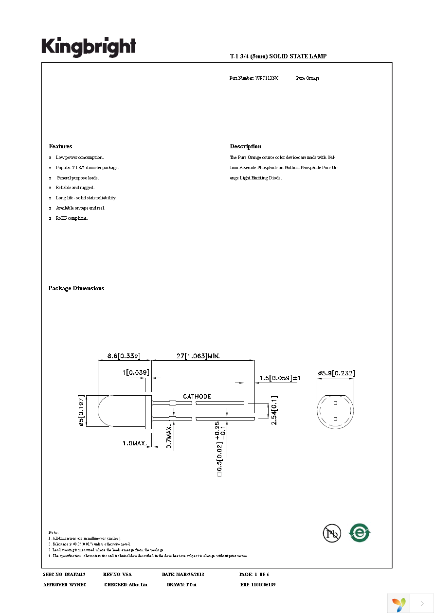 WP7113NC Page 1