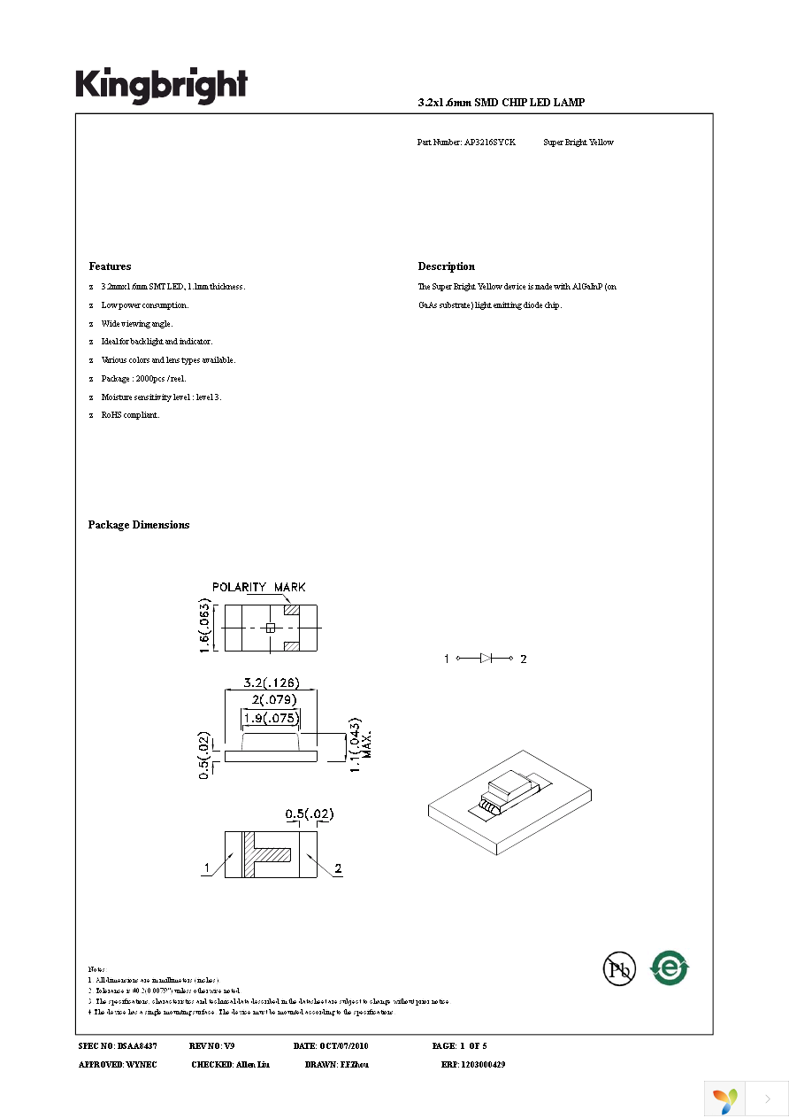 AP3216SYCK Page 1