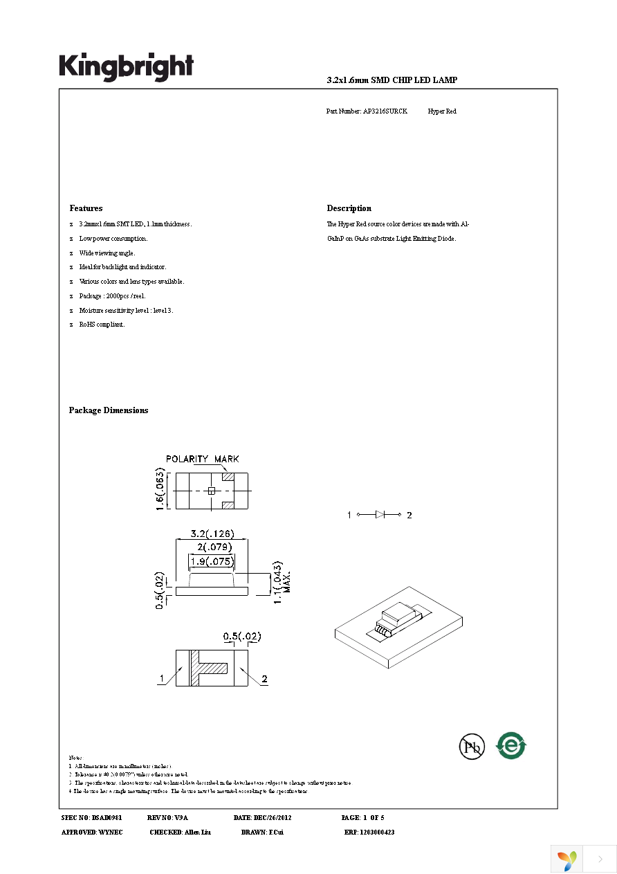 AP3216SURCK Page 1