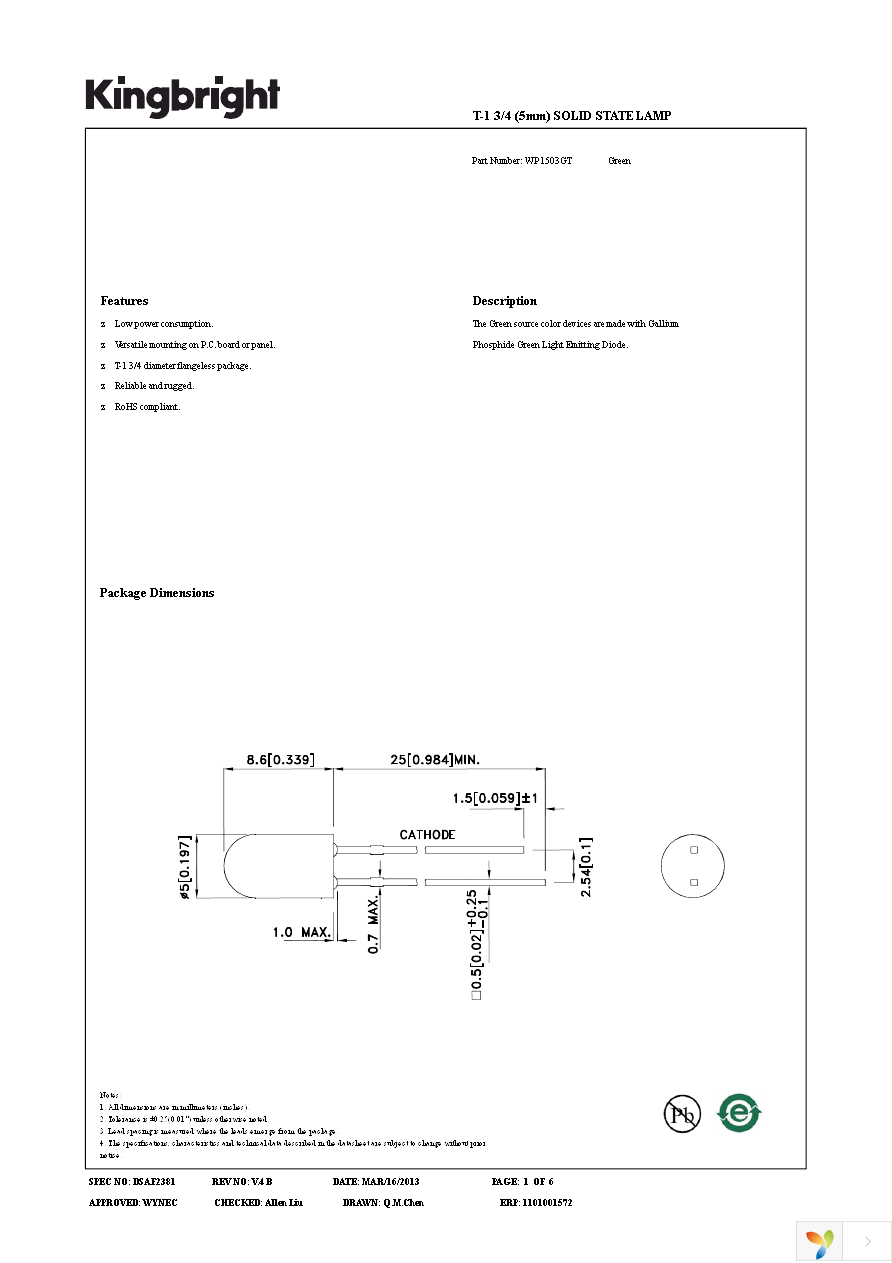 WP1503GT Page 1