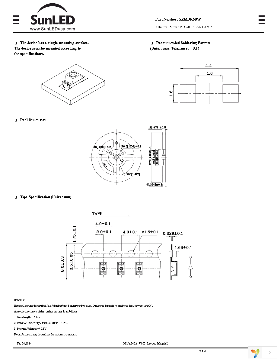 XZMDK60W Page 3