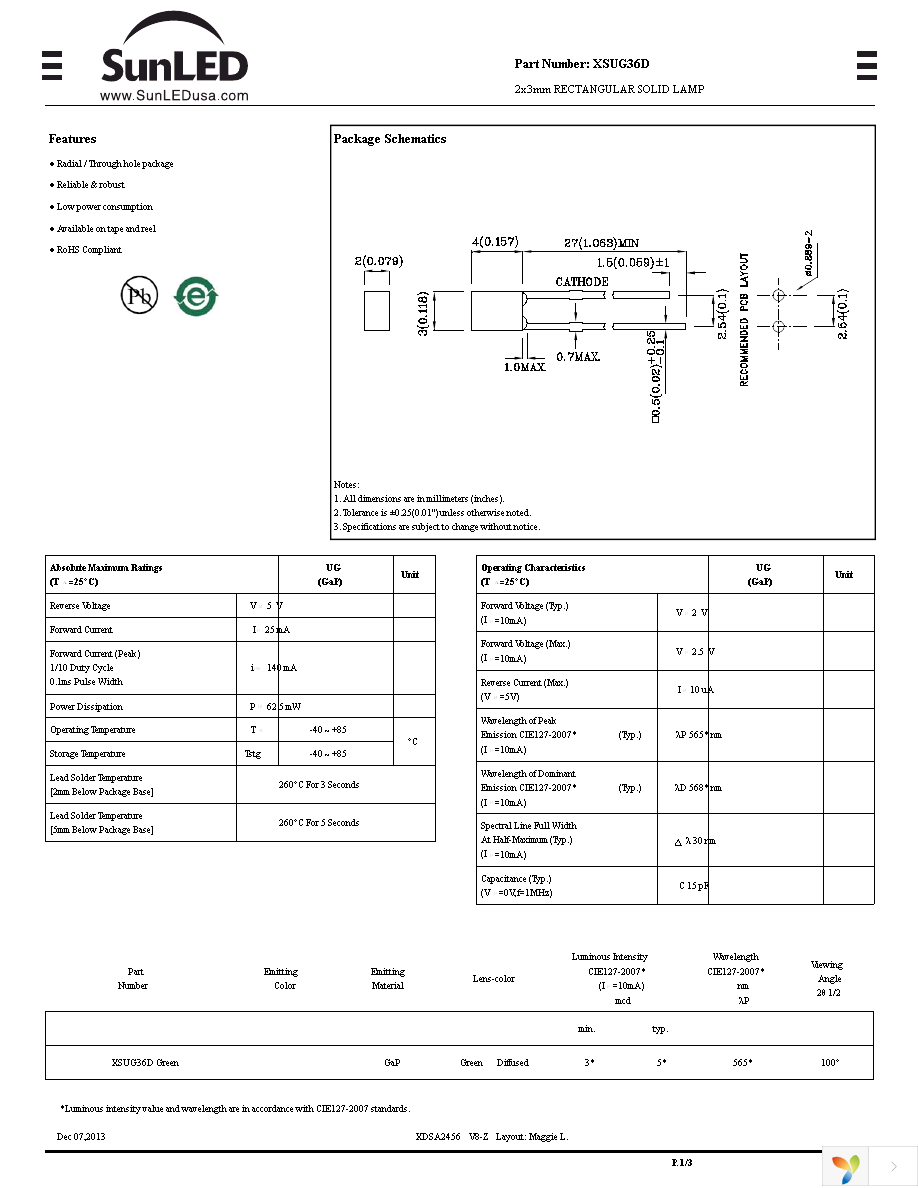 XSUG36D Page 1