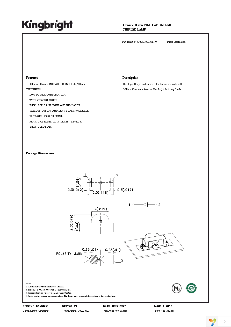 APA3010SRCPRV Page 1