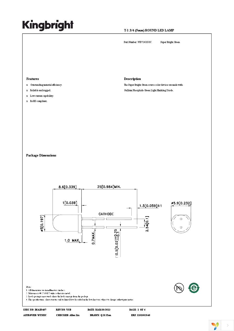 WP7143SGC Page 1