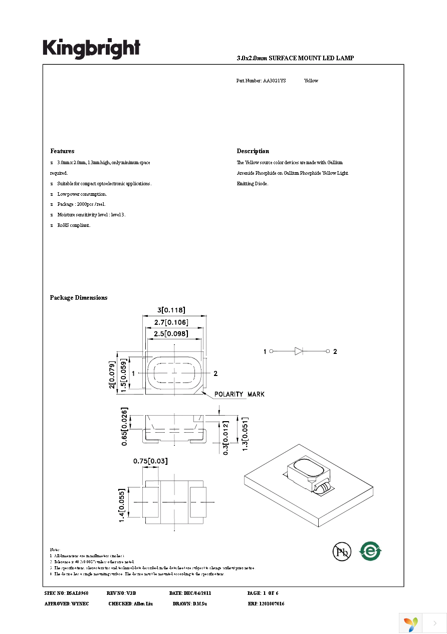 AA3021YS Page 1