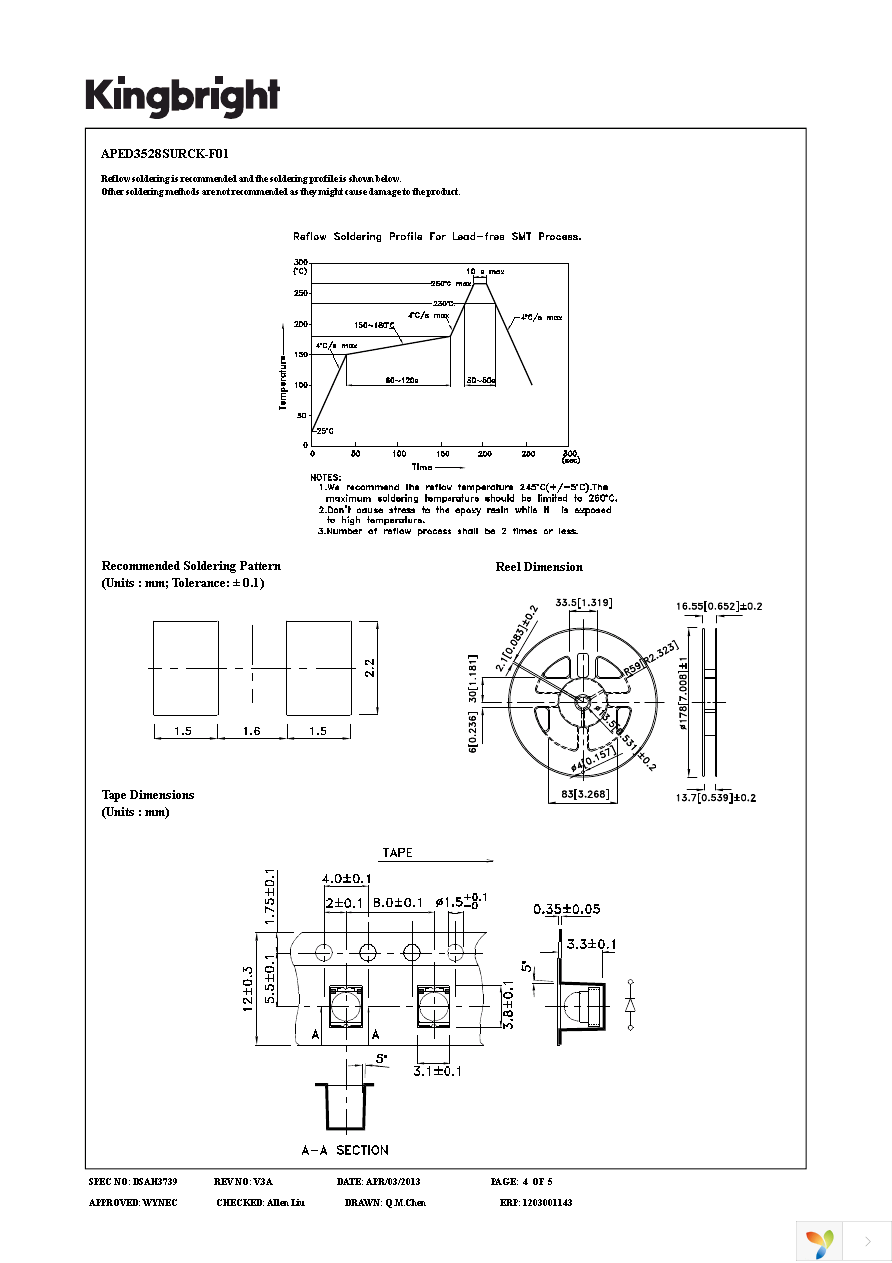 APED3528SURCK-F01 Page 4