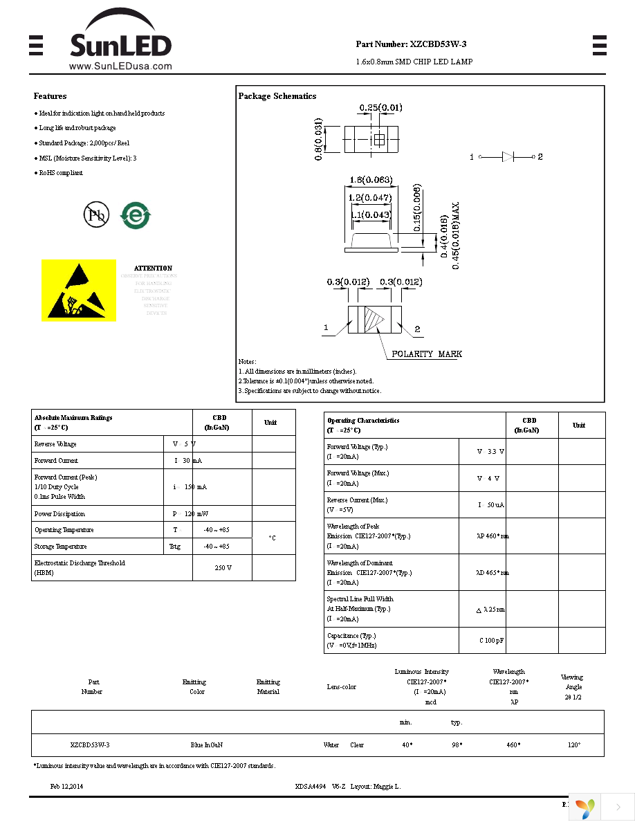 XZCBD53W-3 Page 1