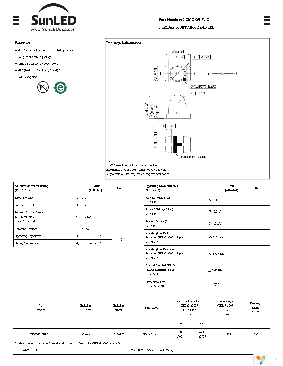 XZMOK50W-2 Page 1