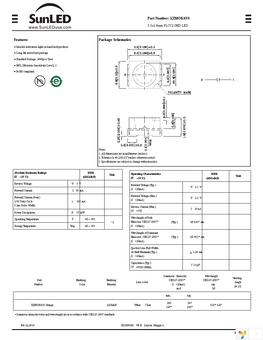 XZMOK45S Page 1