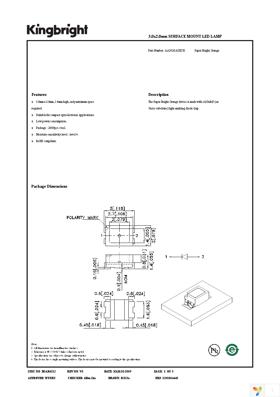 AA3020ASECK Page 1