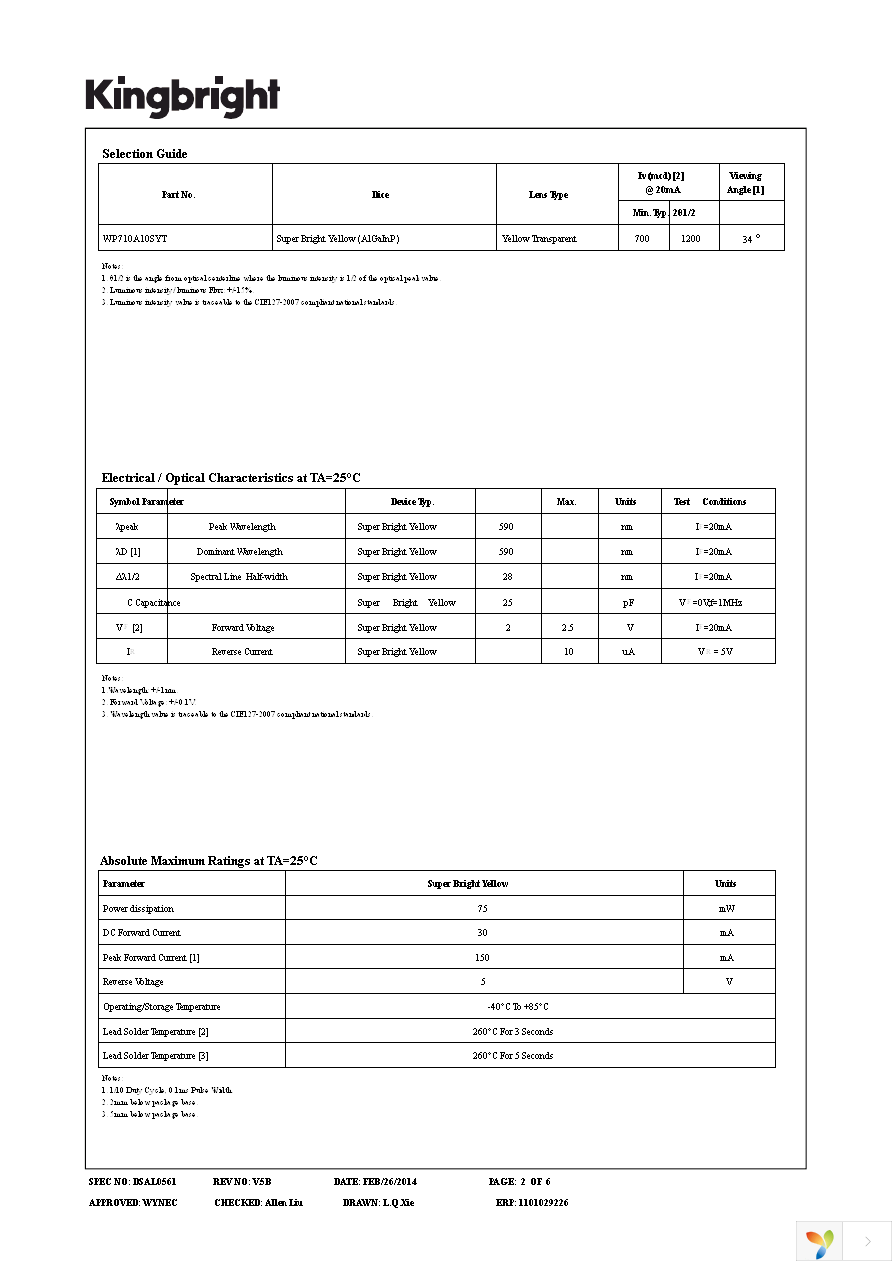 WP710A10SYT Page 2
