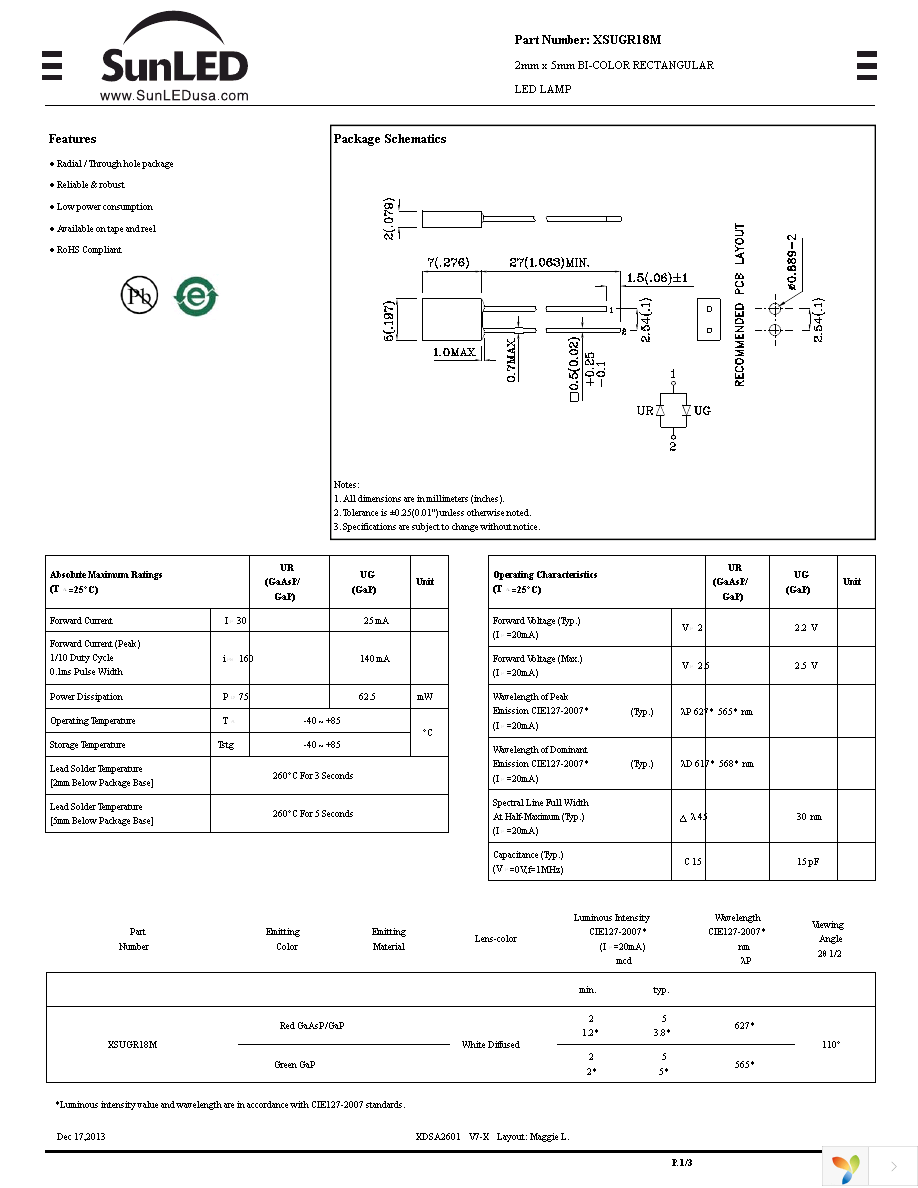 XSUGR18M Page 1