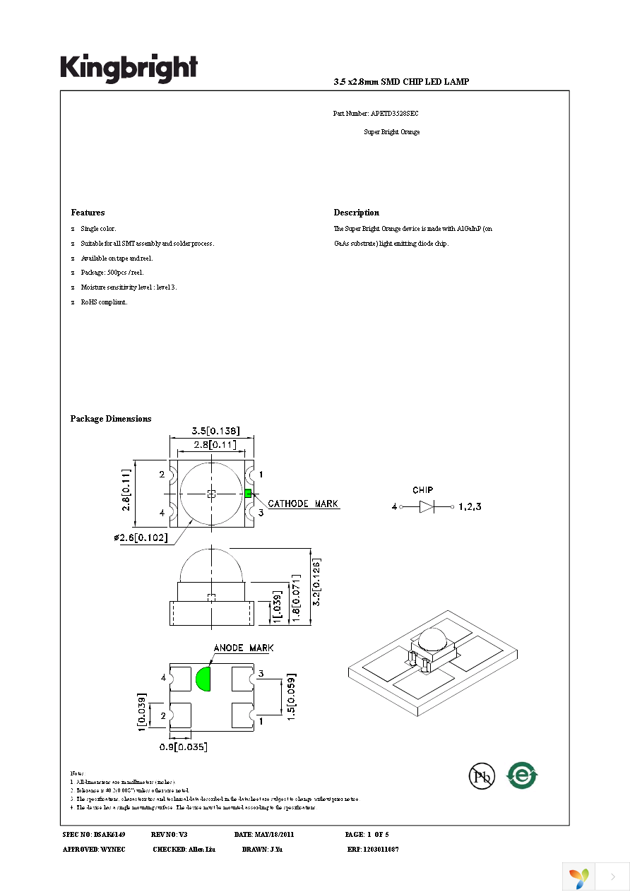 APETD3528SEC Page 1