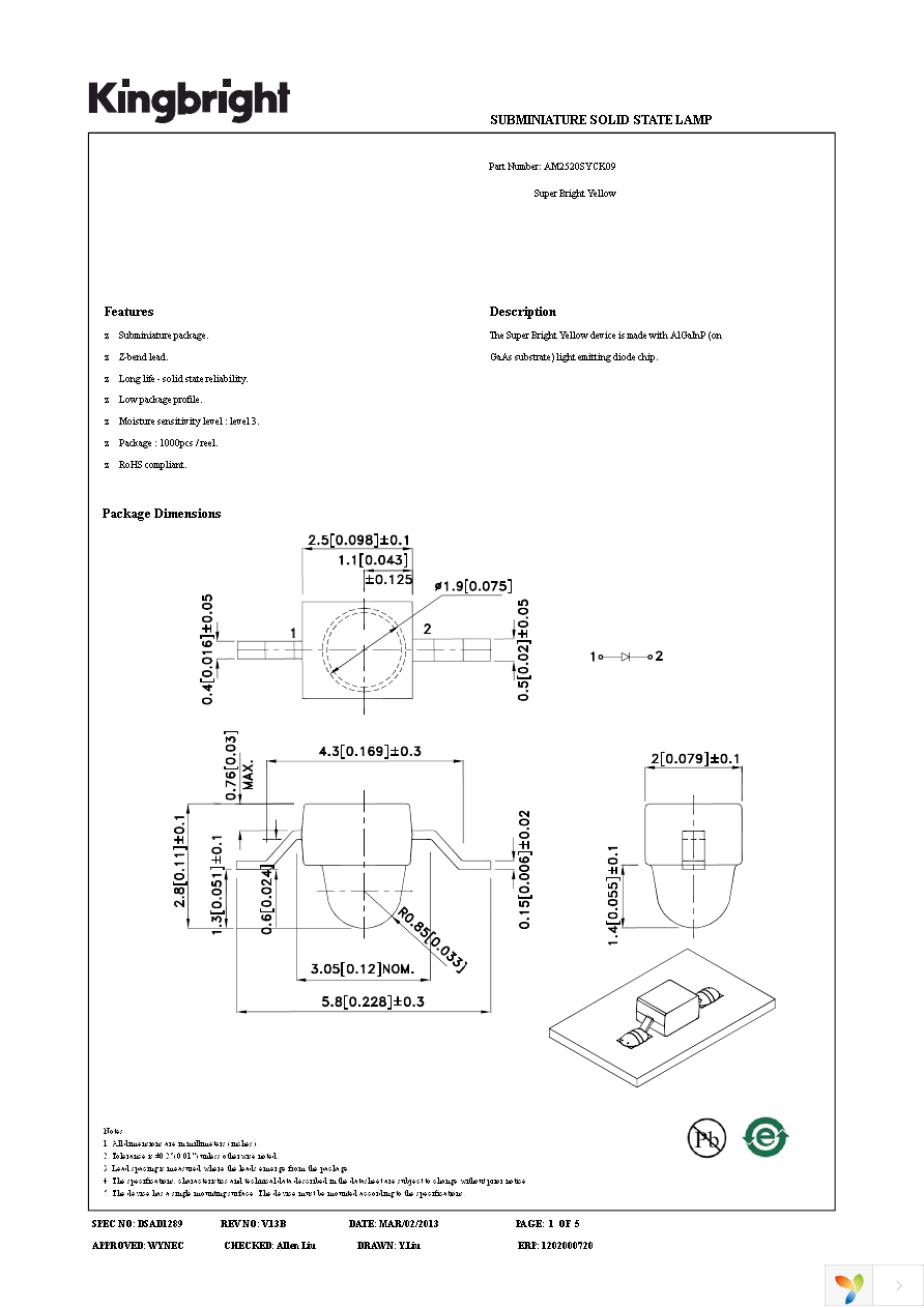 AM2520SYCK09 Page 1